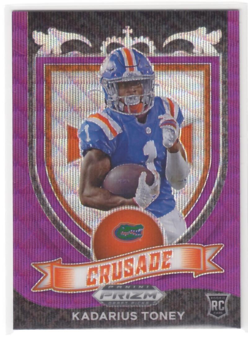 2021 Panini Prizm Draft Picks #176 Kadarius Toney Florida Gators Crusade  (Rookie Year Card) NFL Football Card NM-MT